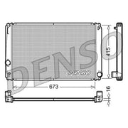 Denso Engine Radiator fits Toyota Rav 4 III 2005-2013 2.0 2.4