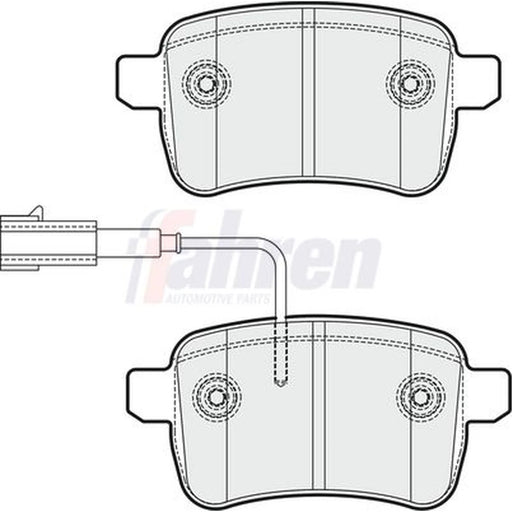 Fahren Rear Brake Discs & Pads fits Alfa Romeo Giulietta 2010-2020 1.4 1.6 2.0