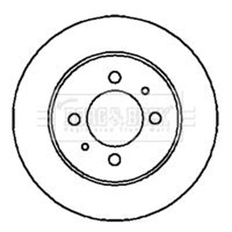 Borg & Beck 2 x Solid Rear Brake Discs BBD4200-x2