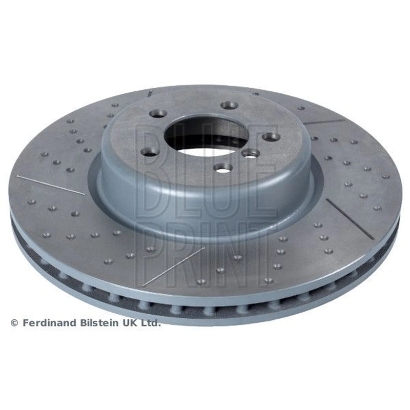 Blue Print 2 x Perforated/Vented Front Brake Discs ADB114380-x2