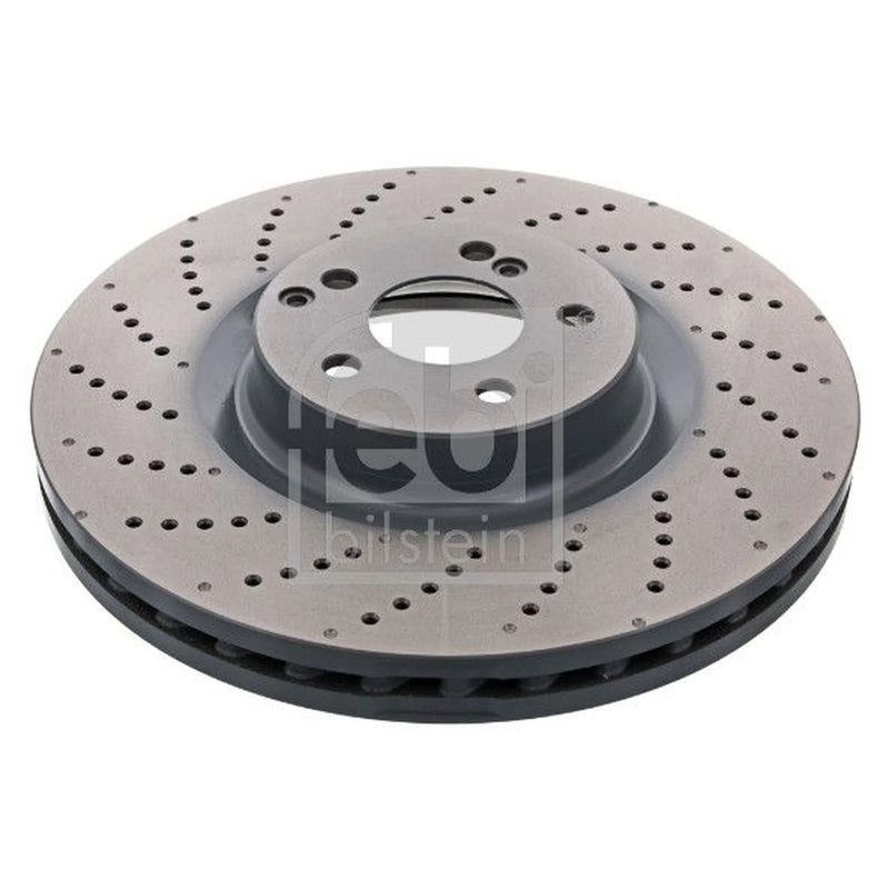 Febi 2 x Perforated/Vented Front Brake Discs 44071-x2