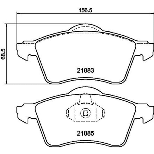 Mintex Front Brake Pad Set MDB1814