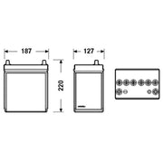 Exide Battery 12V 35Ah 240A EB356