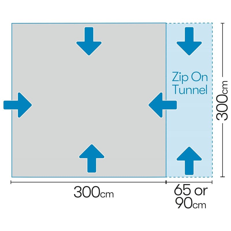 Triton 300 performance air shelter and drive away awning 12010273100001 - Westfield - Van Life Living