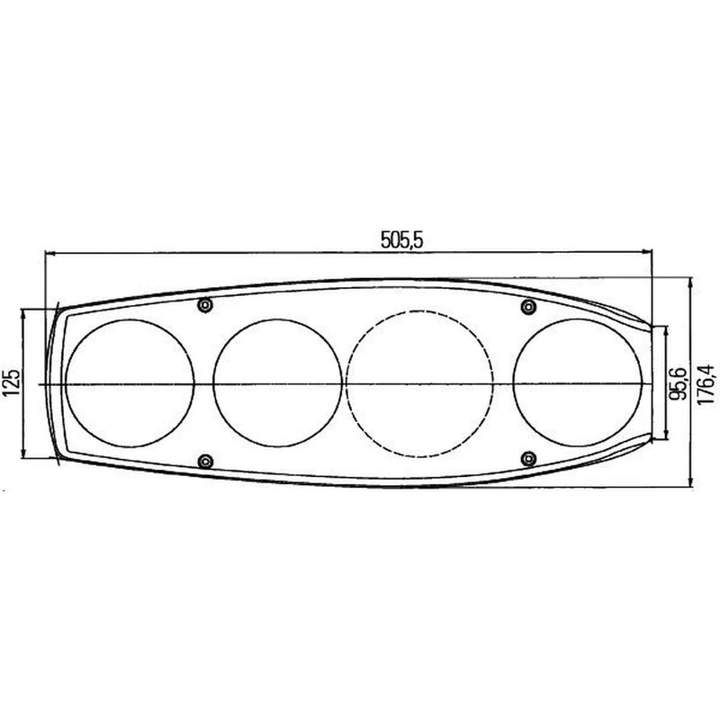 Hella Tail Light / Lamp PY21W Left 2VA 341 419-111