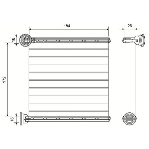 Valeo Heater Matrix Core Heat Exchanger 811681