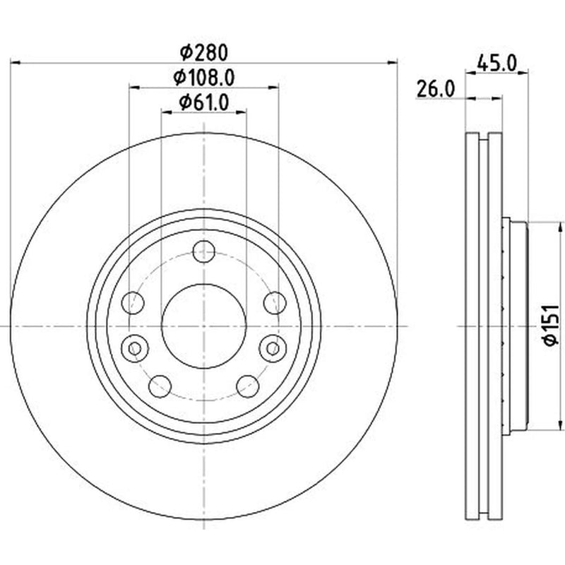 DON 2 x Front Brake Discs PCD15692-x2