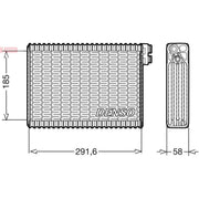 Denso Air Conditioning Evaporator DEV09013