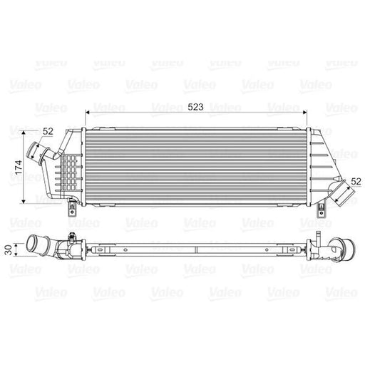 Valeo Intercooler (Charge Air Cooler) 818354