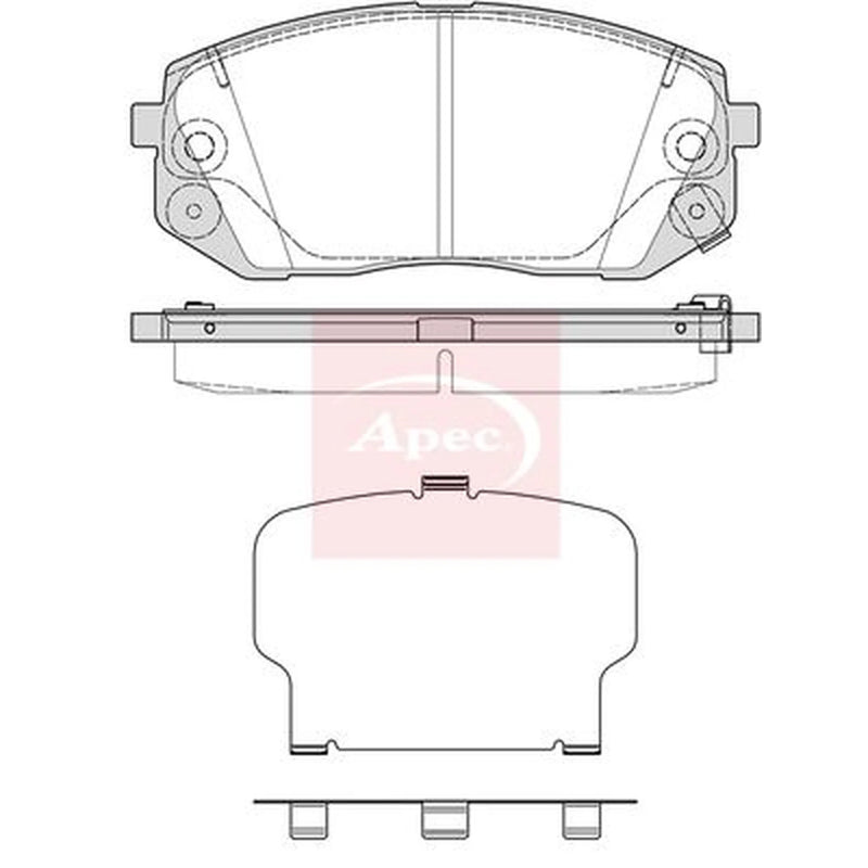 Apec Front Brake Pad Set PAD2348