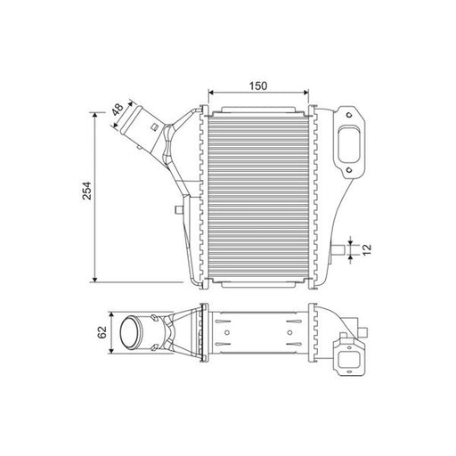 Valeo Intercooler (Charge Air Cooler) 822902