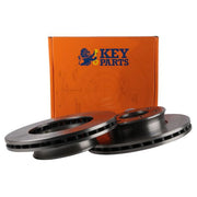 Key Parts 2 x Vented Front Brake Discs KBD4570-x2