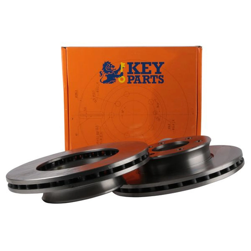 Key Parts 2 x Vented Front Brake Discs KBD4570-x2