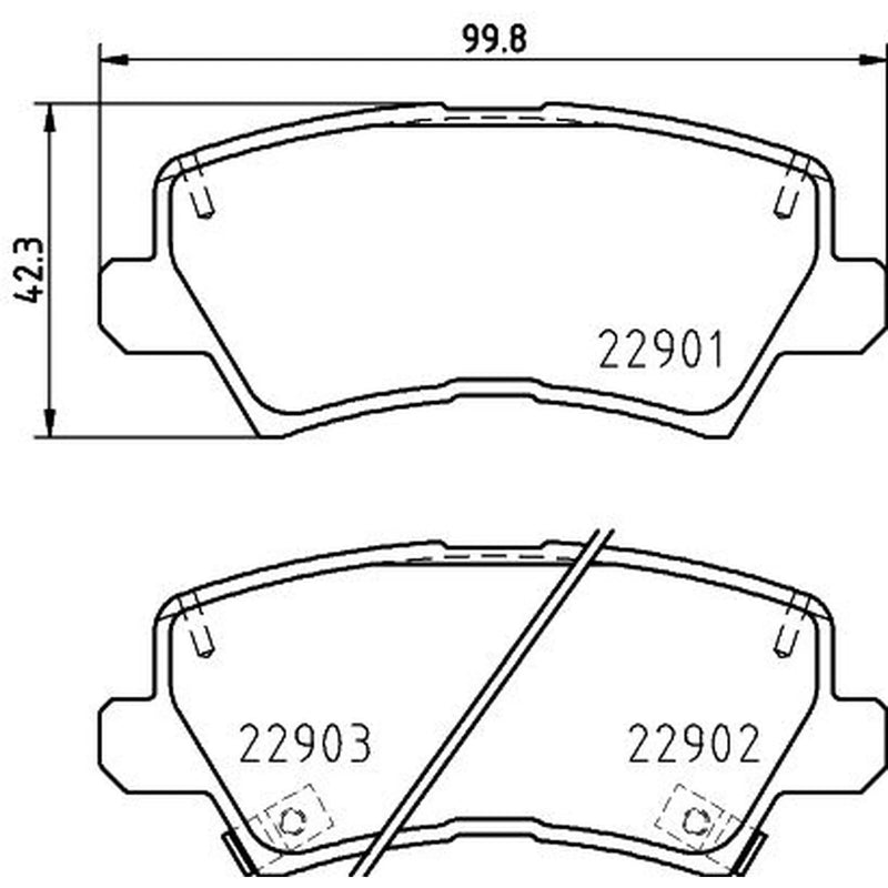 Mintex Rear Brake Pad Set MDB4049