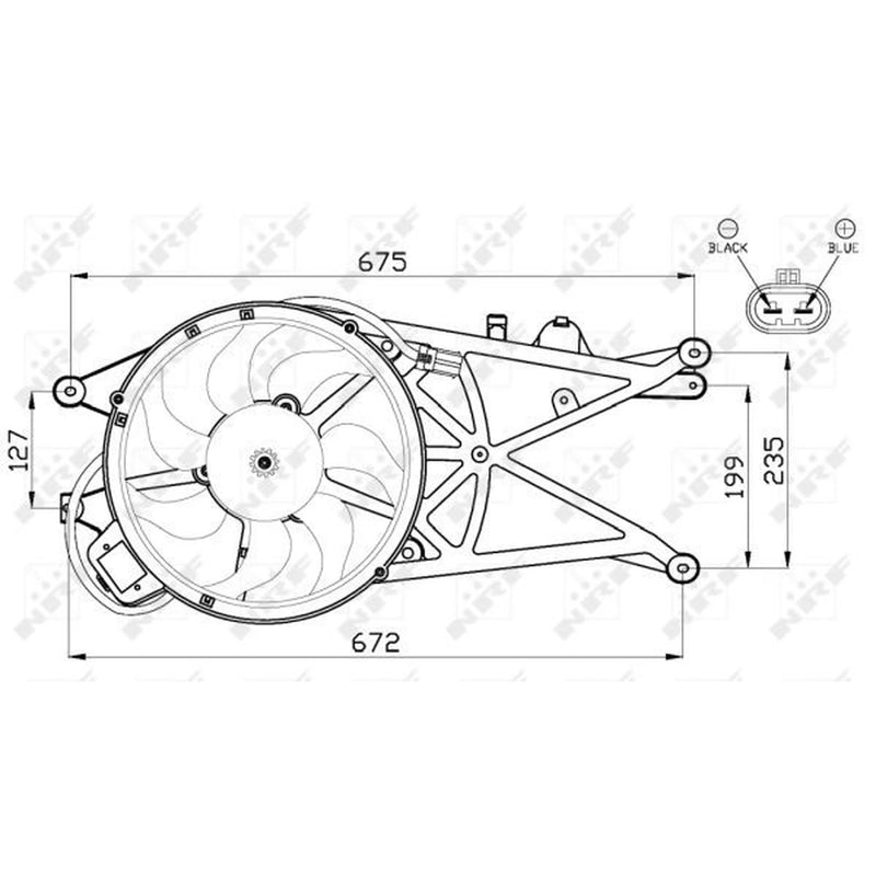 NRF Engine Cooling Fan 47489