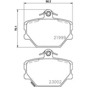 DON Front Brake Pad Set PCP1105