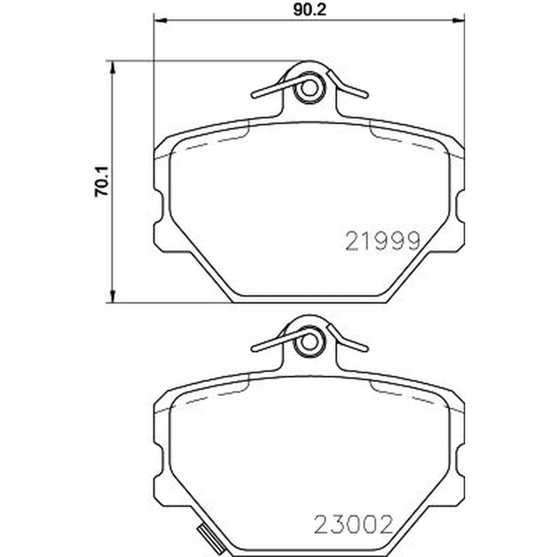 Mintex Front Brake Pad Set MDB2033