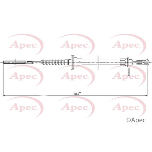 Apec Clutch Control Cable Pull CAB5027