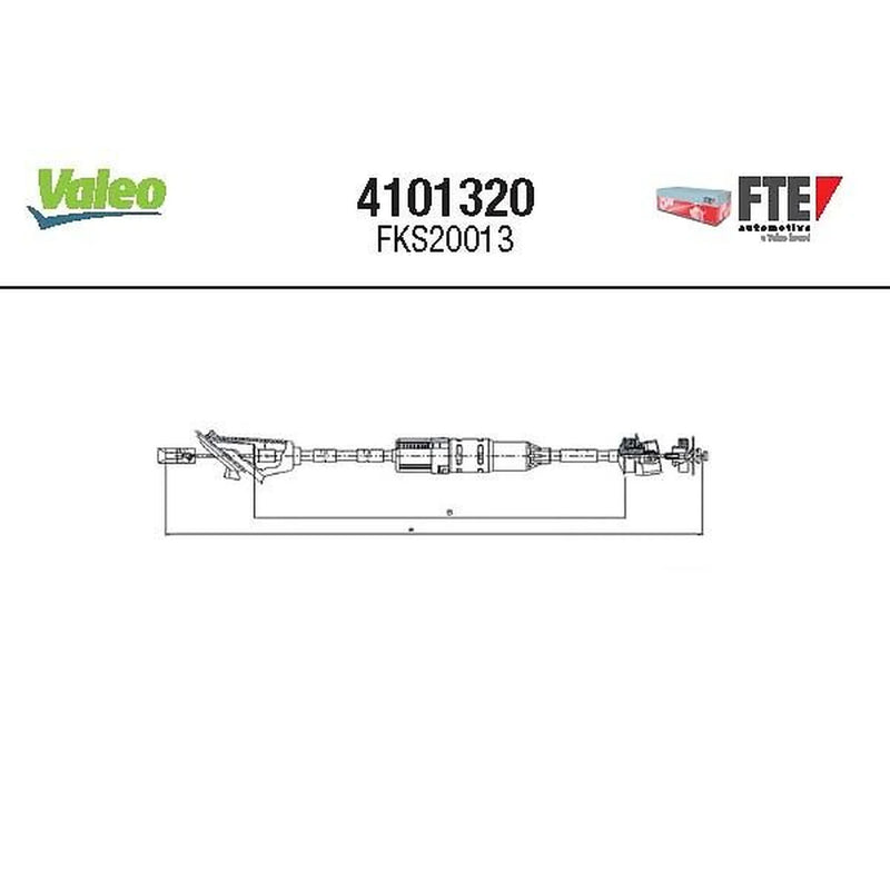 Valeo Clutch Control Cable Pull 4101320