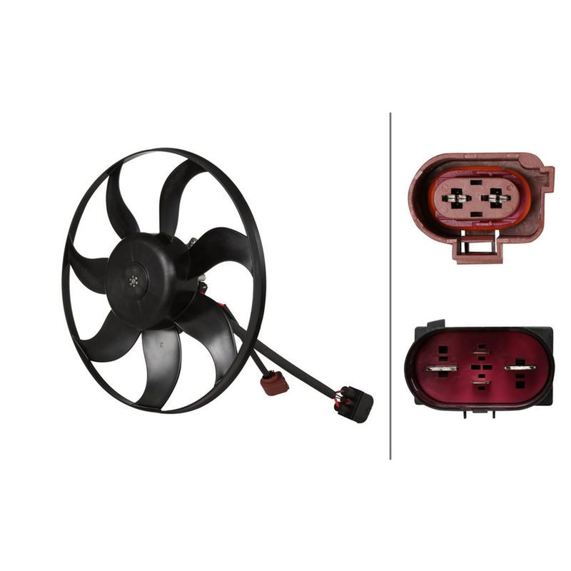 Hella Engine Cooling Fan Left 8EW 366 420-471