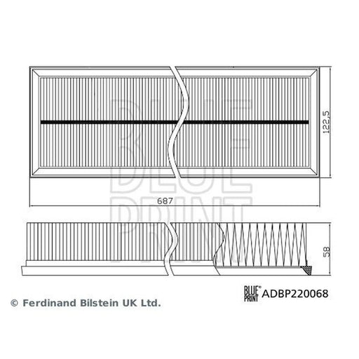 Blue Print Engine Air Filter ADBP220068
