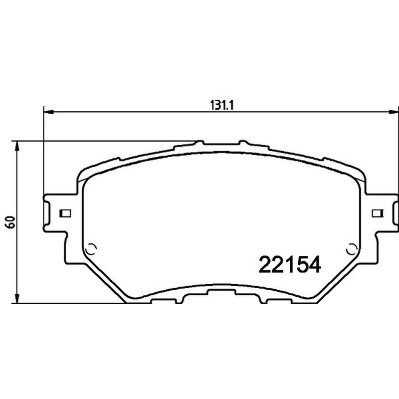 Mintex Front Brake Pad Set MDB4028