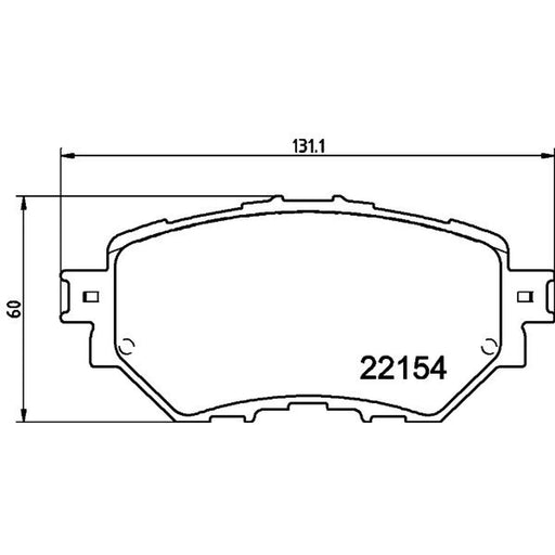 Mintex Front Brake Pad Set MDB4028