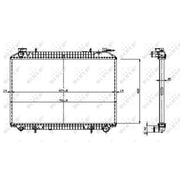 NRF Engine Radiator 509534