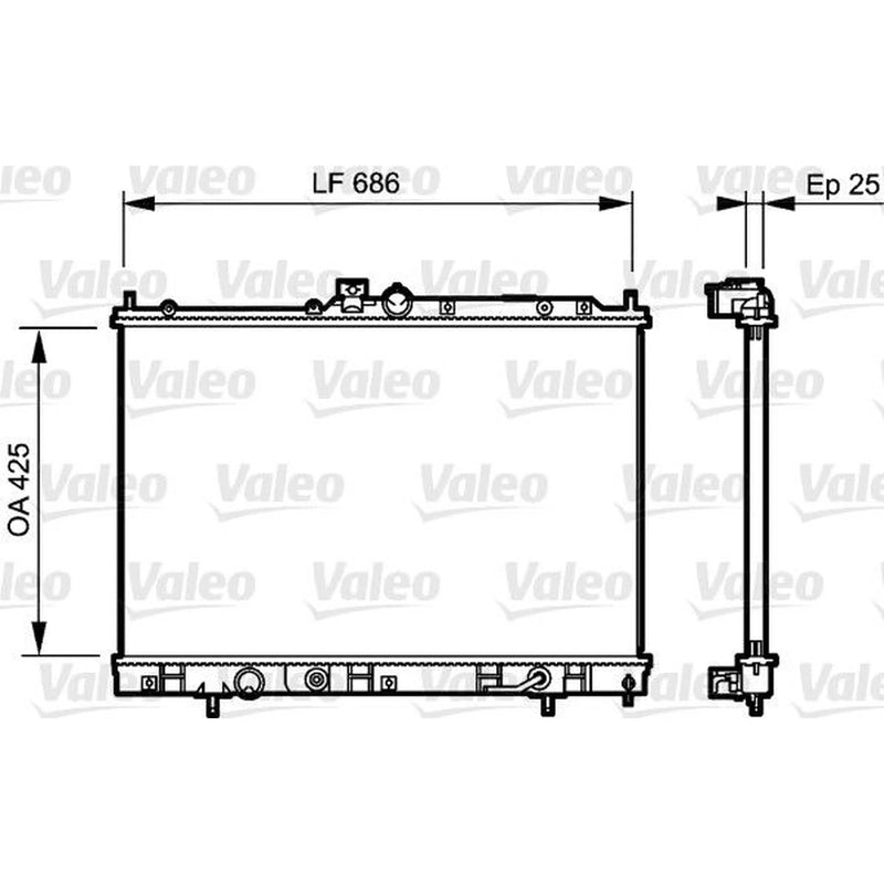 Valeo Engine Radiator 735202