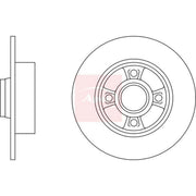 Apec 2 x Solid Rear Brake Discs DSK2550-x2