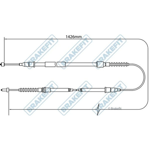 Apec Handbrake Cable Left Rear BBC3465