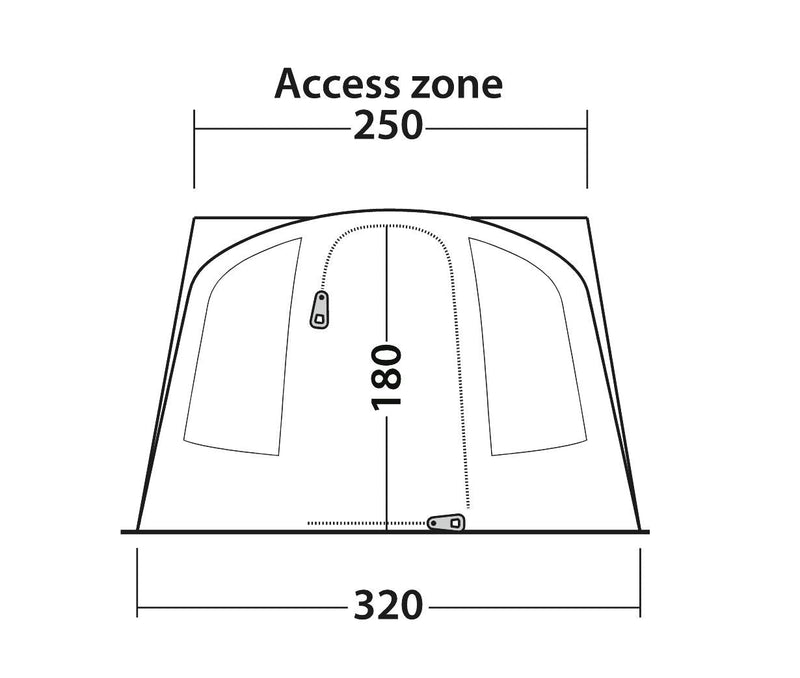 Outwell San Diego Driveaway Awning Grey - Outwell - Van Life Living