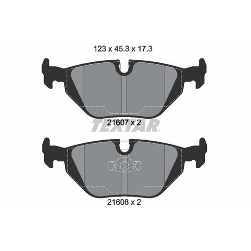Textar Rear Brake Pad Set 2160702