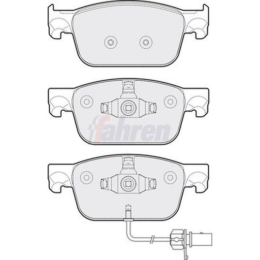 Fahren Front Brake Pad Set fits Audi A4 Allroad B9 2016-2019 2.0
