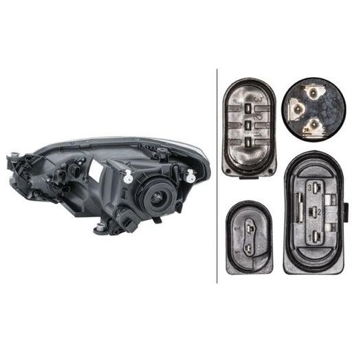 Hella Headlight Headlamp H4 Right 1EJ 010 670-061