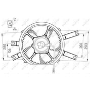 NRF Engine Cooling Fan 47554