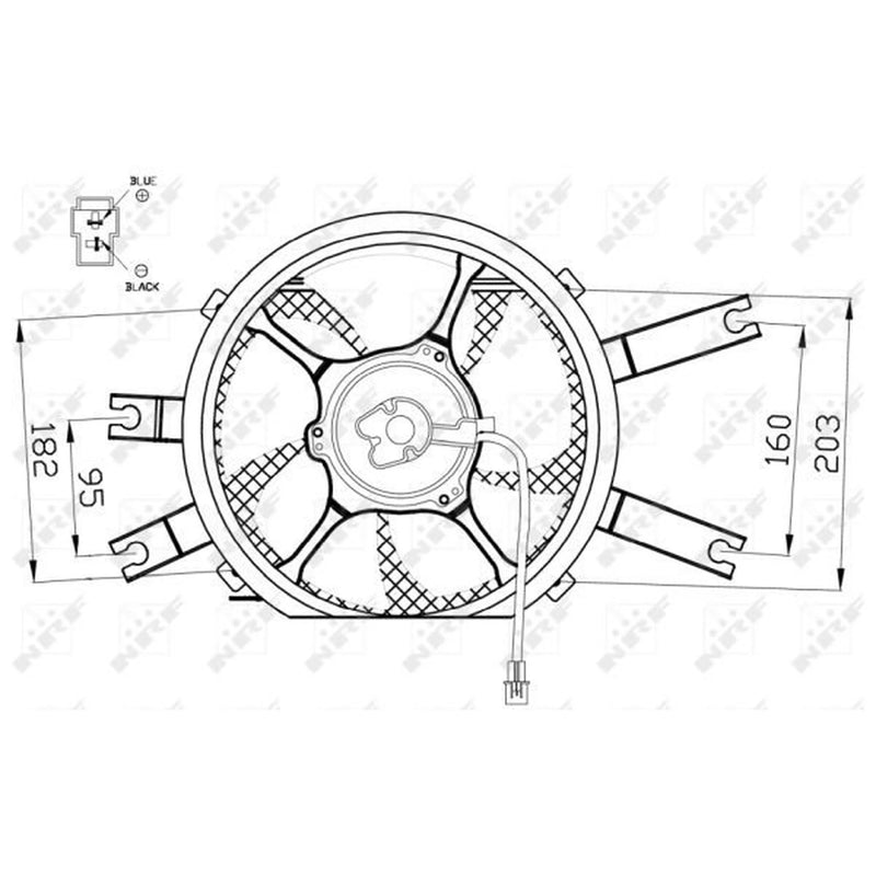 NRF Engine Cooling Fan 47554