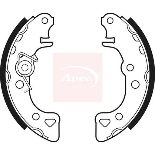 Apec Brake Shoe Set Axle Kit SHU403