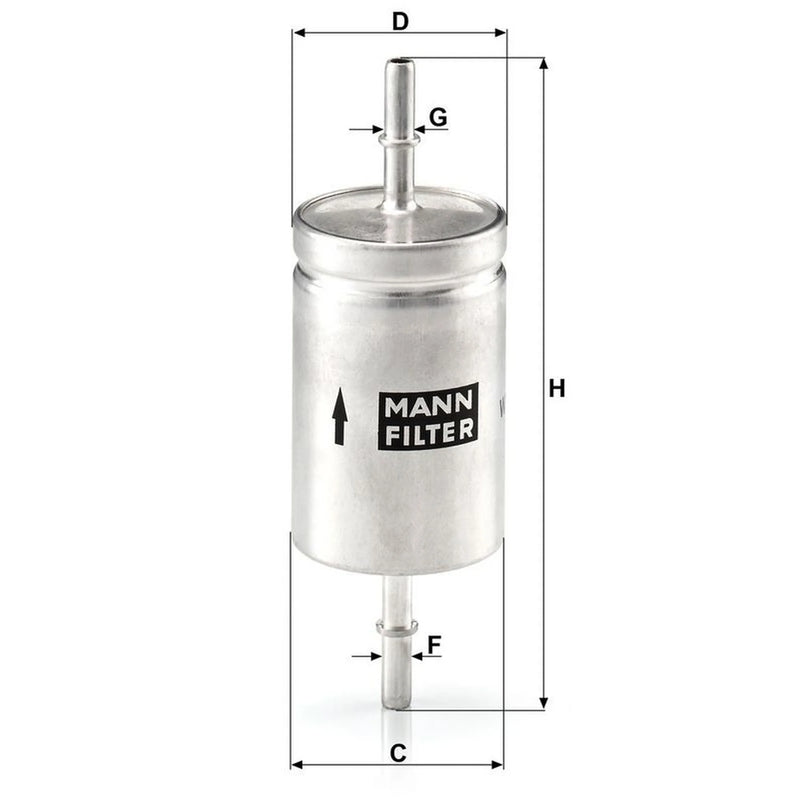 MANN-FILTER Fuel Filter Element WK 512