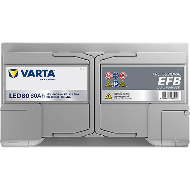 Varta Battery 12V 80Ah 800A 932080080K312
