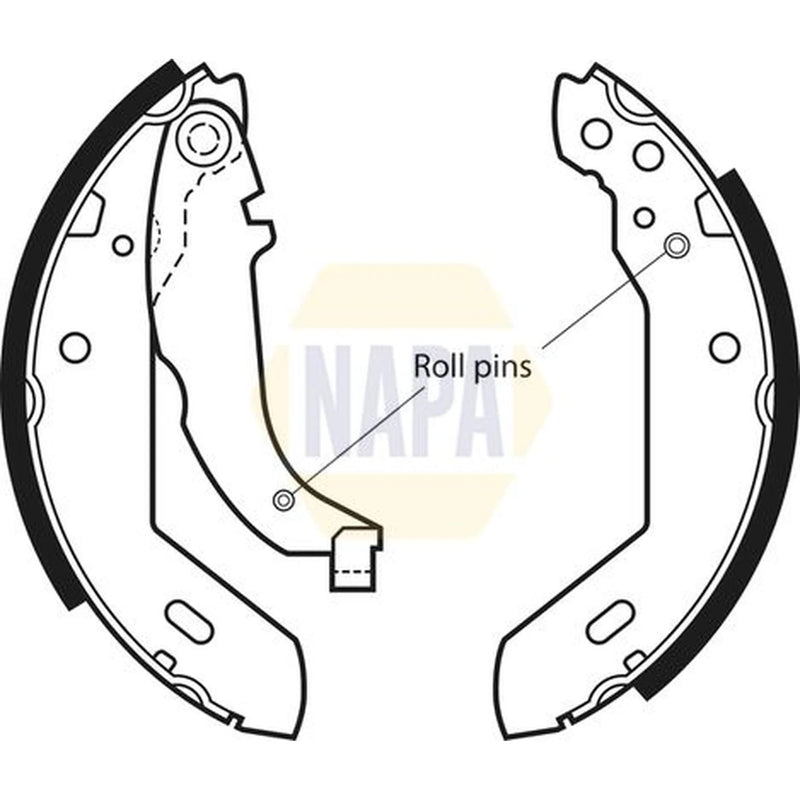 NAPA Brake Shoe Set Axle Kit NBS1009