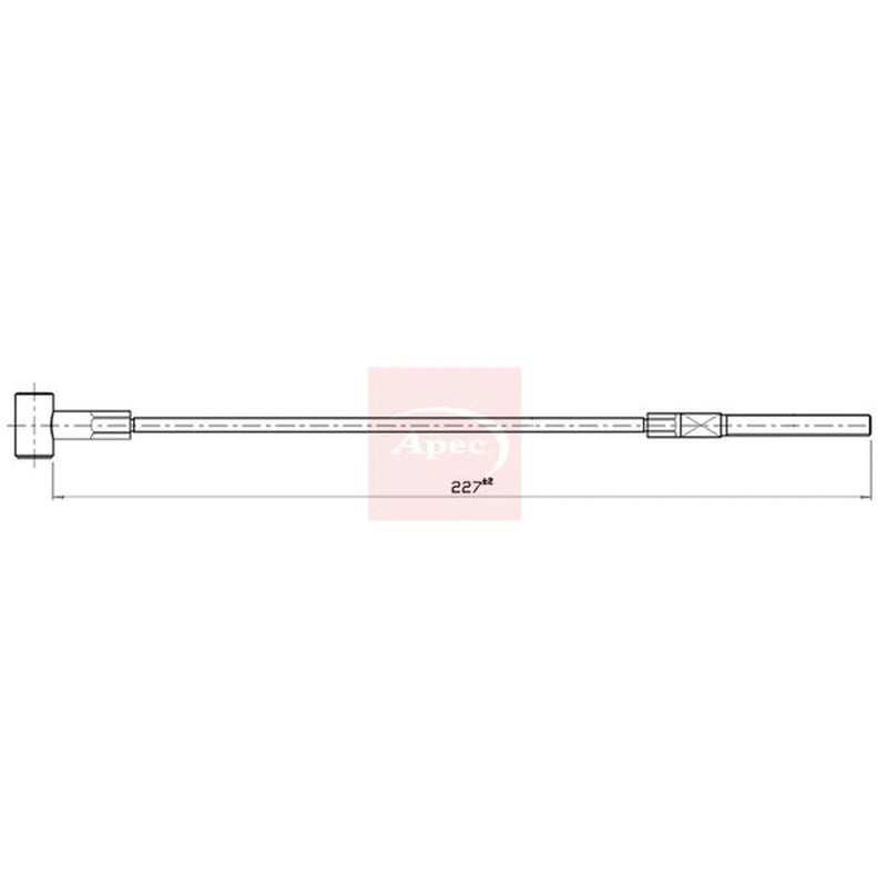 Apec Handbrake Cable Front CAB1939