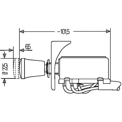 Hella Hazard Warning Light Switch Connectors 6HD 002 535-101