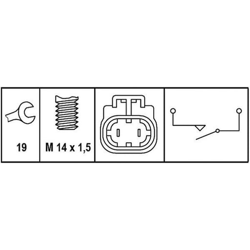 Hella Reverse Light Switch Connectors 6ZF 008 621-291