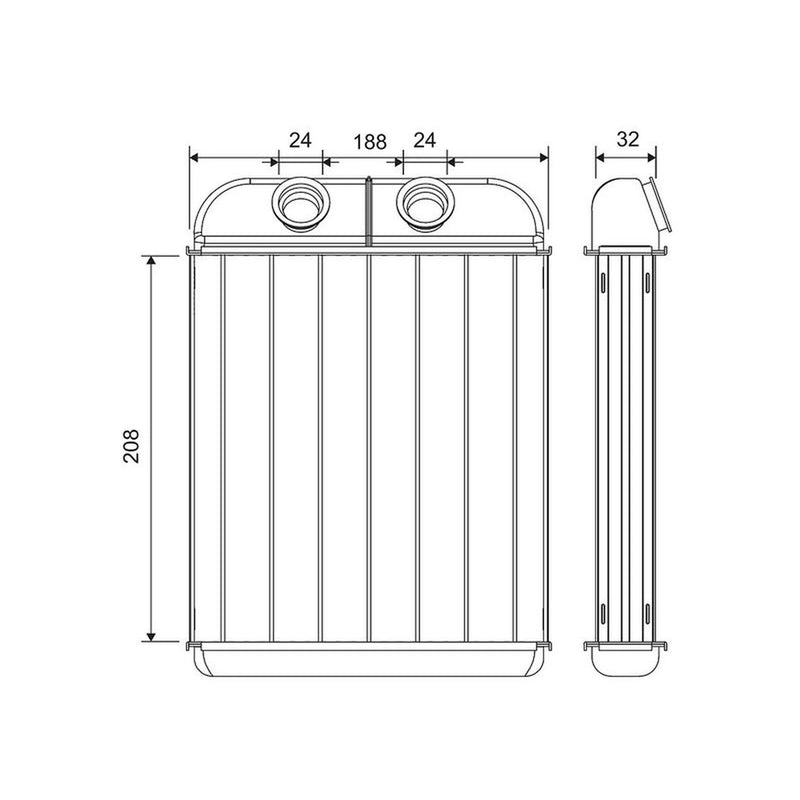 Valeo Heater Matrix Core Heat Exchanger 811687