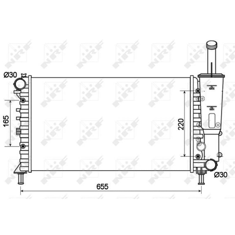 NRF Engine Radiator 53124