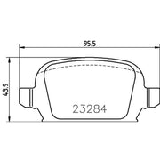 DON Rear Brake Pad Set PCP1532