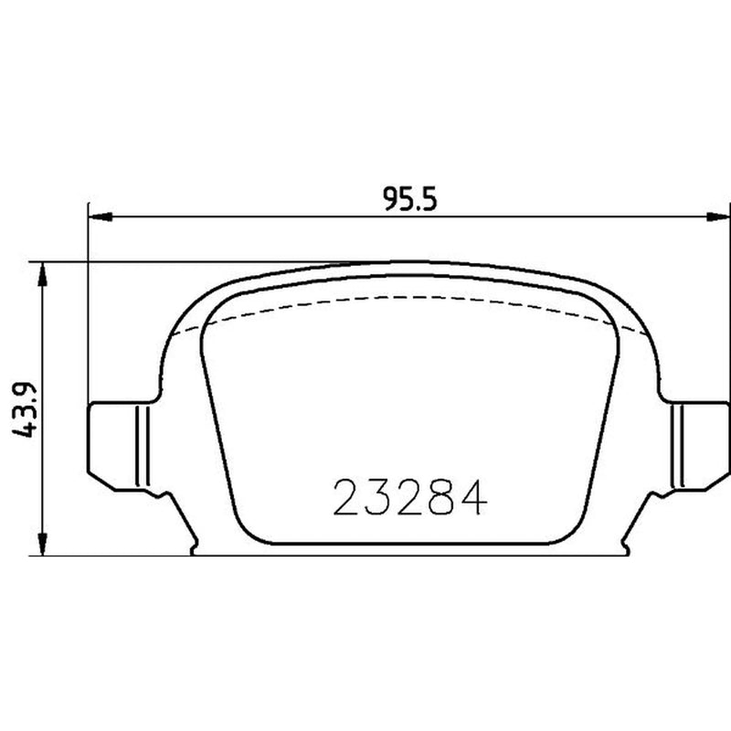 DON Rear Brake Pad Set PCP1532