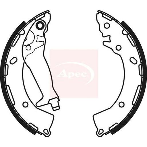 Apec Brake Shoe Set Axle Kit SHU804