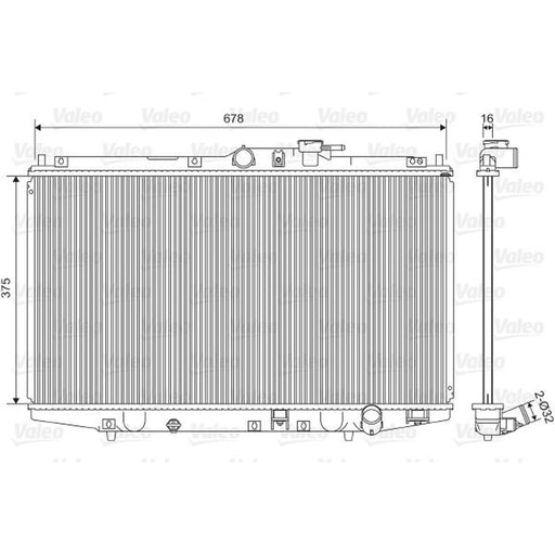 Valeo Engine Radiator 734716